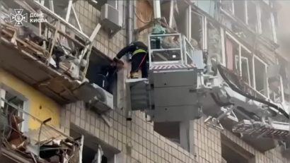 UCRAINA: Cel puțin 14 morți, printre care un american, în urma loviturilor ruse cu drone și rachete asupra Kievului