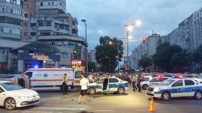 CONSTANȚA: Cum s-a produs accidentul în care a fost implicată o mașină de poliție