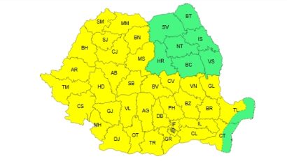 COD GALBEN de caniculă în peste trei sferturi din ţară, până joi dimineaţa