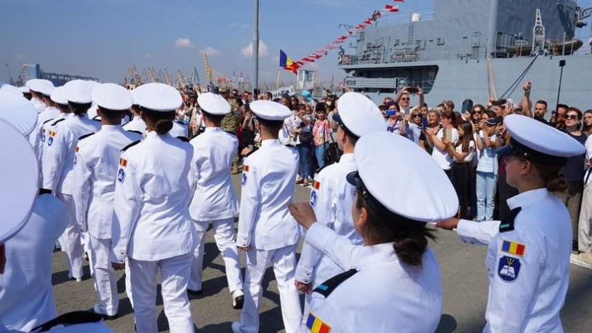 Ceremonie de absolvire la Colegiul Naţional Militar „Alexandru Ioan Cuza” din Constanţa