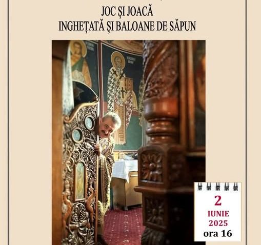 „Joc și joacă, înghețată și baloane de săpun”, o nouă conferință susținută de părintele Marius Moșteanu la Biblioteca Județeană din Constanța