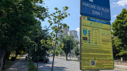 CONSTANȚA: Parcare mai scumpă, pe bulevardul Tomis, în zona Spitalului Județean