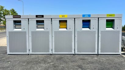CONSTANȚA: Sunt montate primele insule ecologice de colectare a deșeurilor. Acestea vor funcționa pe bază de cartele digitale de acces