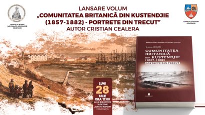 Istoricul Cristian Cealera își lansează volumul „Comunitatea britanică din Kustendjie (1857-1882) – Portrete din trecut” la Biblioteca Județeană Constanța