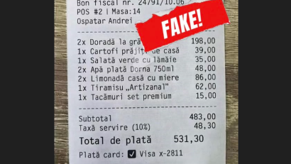 Informațiile privind „taxa pe tacâmuri” în Mamaia Nord sunt false