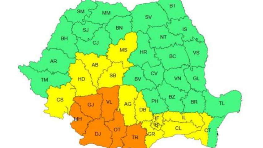 Noi Coduri galbene și portocalii de caniculă