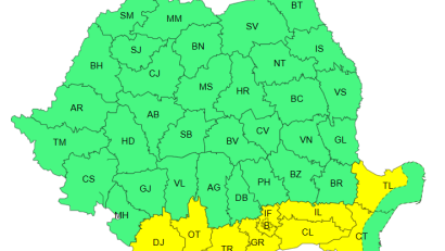 ANM: Județele CONSTANȚA și TULCEA sub o nouă avertizare de caniculă