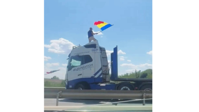 Dosare penale în urma protestelor din Capitală. Șoferul de TIR care a blocat circulația pe A1 a fost reținut