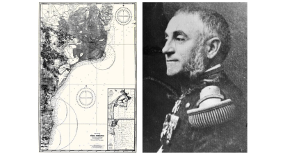 Piesa de patrimoniu | Prima hartă a coastei românești a Mării Negre, realizată sub coordonarea comandorului Alexandru Cătuneanu