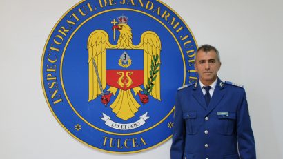 Respect și onoare, la final de carieră. Jandarmul tulcean Sorin Andrici trece în rezervă
