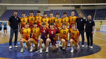 Trei victorii și o înfrângere pentru naționala de volei masculin a României la CE sub 16 ani