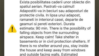 MApN: Atacuri cu drone în apropierea frontierei cu România. A fost emis mesaj RO-Alert