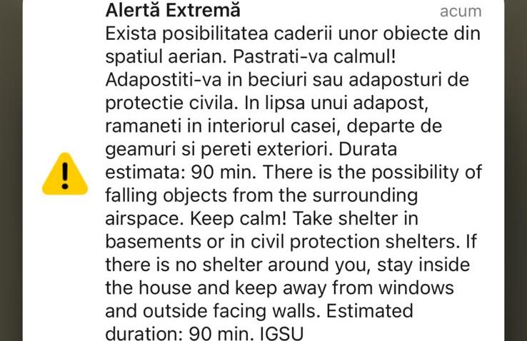 MApN: Atacuri cu drone în apropierea frontierei cu România. A fost emis mesaj RO-Alert