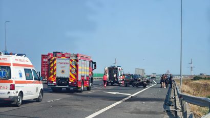 Accident între Cumpana și Agigea. Mai multe persoane au fost rănite și a intervenit elicopterul SMURD