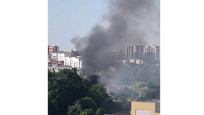 CONSTANȚA: Incendiu în zona complexului comercial Vivo