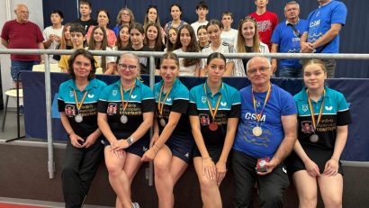 CSM Constanța este vicecampioană națională în Superliga feminină de tenis de masă