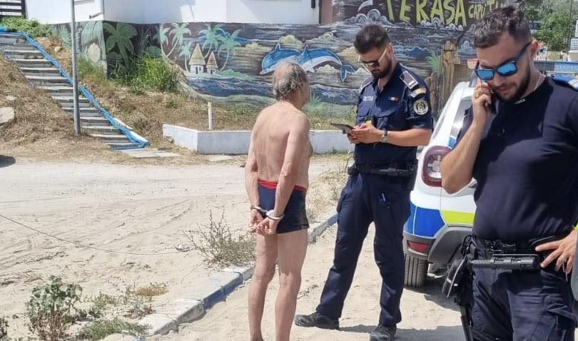 EFORIE NORD: Turist încătușat și amendat, după ce a ignorat avertismentele salvamarilor