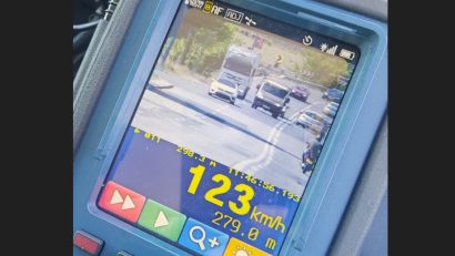 TULCEA: 123 de km/h, pe un sector de drum, cu limita legală de 50 de km/h!