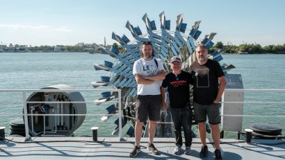 TULCEA: În pregătirea Festivalului Ivan Patzaichin, a fost repusă în funcțiune instalația „Culegătorul de apă”