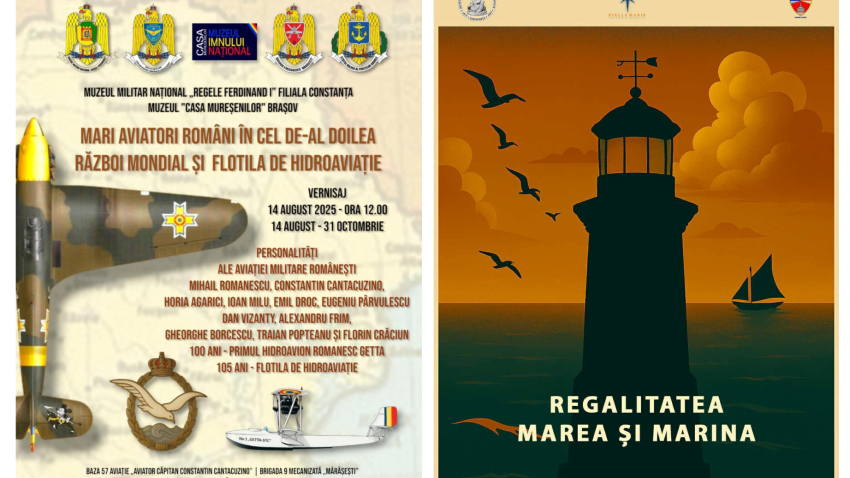 AUDIO | Expoziții dedicate marinei și hidroaviației, la MINAC și Muzeul Militar Național „Regele Ferdinand I” – Filiala Constanța