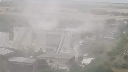 MURFATLAR: Garda de Mediu sesizată despre poluarea cu praf de cretă de la fabrica din vecinătate