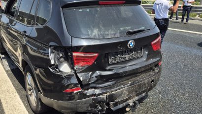 Accident rutier pe Autostrada A2, pe sensul de mers spre București. Au fost implicate șapte mașini