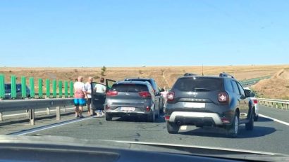 Accident rutier pe A2, la km 172. Trafic restricționat pe sensul Constanța – București
