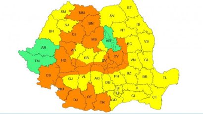 CONSTANȚA/TULCEA: Cod galben de ploi, vijelii, descărcări electrice și caniculă