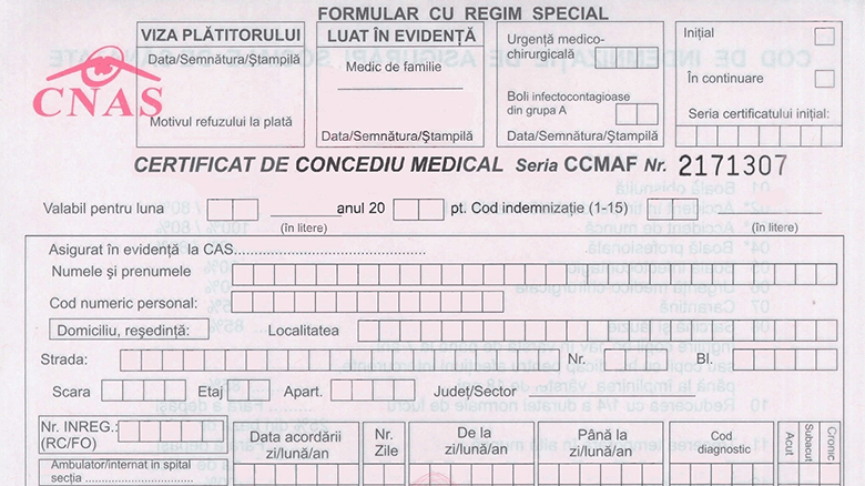 Bani mai puțini pentru românii aflați în concediu medical