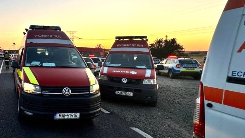 CONSTANȚA: Accident rutier cu 6 mașini implicate, soldat cu 3 victime
