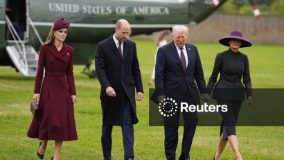 Donald Trump a ajuns la castelul Windsor, în prima zi a vizitei sale de stat în Regatul Unit