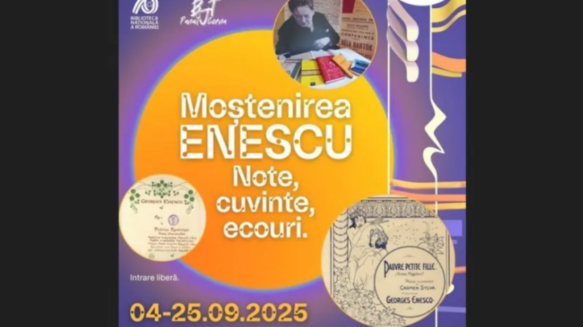 TULCEA: Expoziţia de cărţi şi partituri ‘Moştenirea Enescu. Note, cuvinte, ecouri’