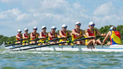 Canotaj: Echipajul feminin de 8+1 al României, medaliat cu argint la Mondiale