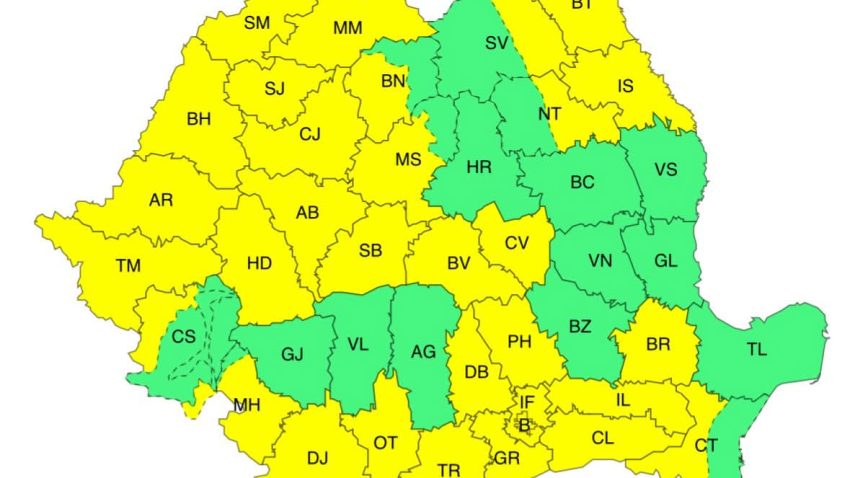 Sud-vestul Dobrogei, sub COD GALBEN de temperaturi deosebit de ridicate și disconfort termic
