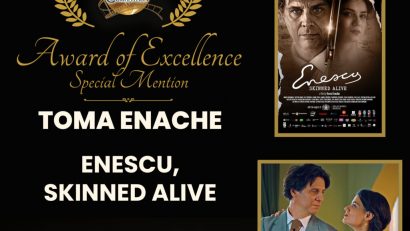 Filmul „Enescu, jupuit de viu”, regizat de Toma Enache, a fost premiat la prestigioasa competiție internațională Accolade Global Film Competition, din Statele Unite ale Americii