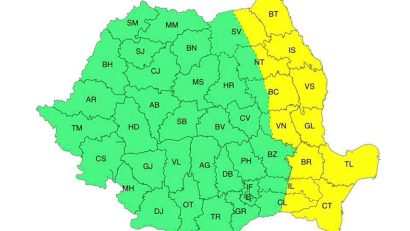 Dobrogea, sub atenționare meteorologică COD GALBEN de vânt