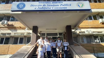 Angajații DSP Constanța, participanți la ștafeta mișcării, în Săptămâna Europeană a Sportului