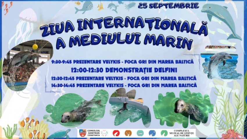 CONSTANȚA: Ziua Internațională a Mediului Marin la Complexul Muzeal de Științe ale Naturii