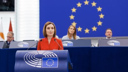 Maia Sandu, în Parlamentul European: Scrutinul din 28 septembrie, decisiv pentru viitorul european al Moldovei