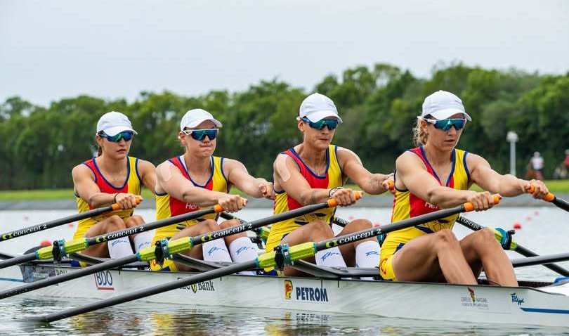 Echipajul de patru vâsle feminin s-a clasat pe locul 4 la CM de la Shanghai