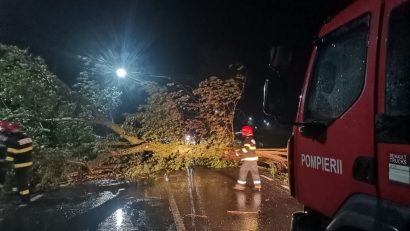 COD ROȘU de vreme rea în județul CONSTANȚA. Intervenții ale pompierilor