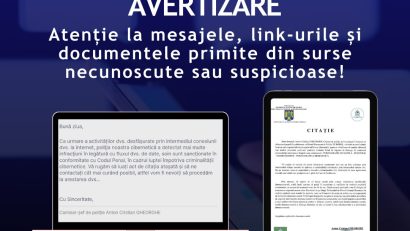 DNSC: Infractorii cibernetici se folosesc de imaginea unor autorități și instituții în tentative de fraudă online