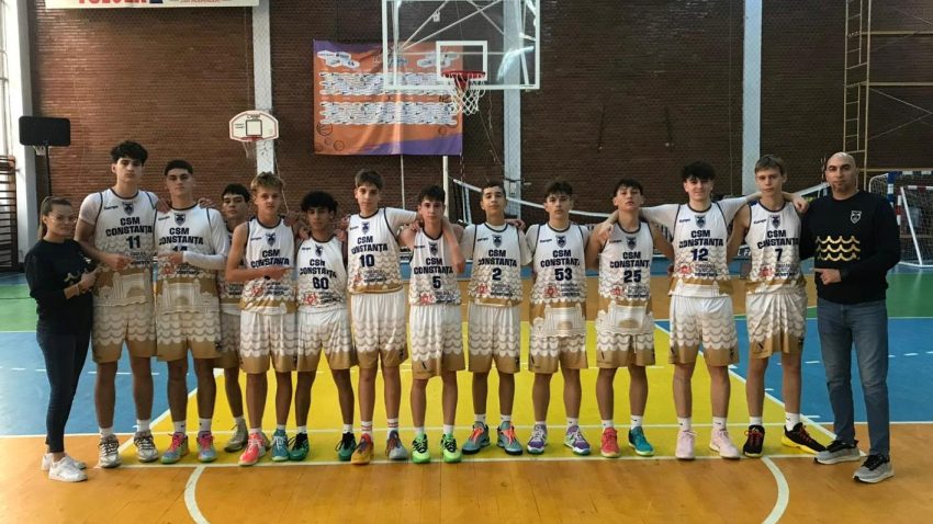 Baschetbaliștii U15 de la CSM Constanța sunt pe primul loc în grupa din campionat