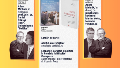 Adam Michnik prezent la Tulcea. Dialog despre libertate, memorie și responsabilitate