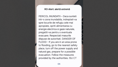 Județul CONSTANȚA: Mesaj RO-Alert de inundații pentru Mihail Kogălniceanu, Vulturul, Saraiu și Grădina