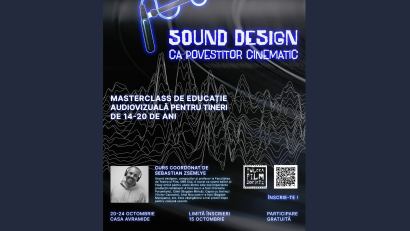 TULCEA: Liceenii sunt invitați la masterclass-ul „Sound Design ca Povestitor Cinematic”, susținut de Sebastian Zsemlye