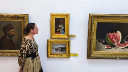 Piesa de Patrimoniu: Femeie în albastru, tabloul de mici dimensiuni realizat de marele pictor român, Theodor Aman