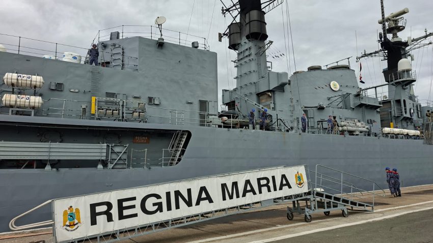 Fregata „Regina Maria” la finalul misiunii din Marea Mediterană