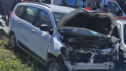 COBADIN: Accident rutier între două autoturisme. Doi copii și doi adulți au fost răniți