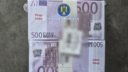 Poliția Română, despre bancnotele contrafăcute: Cei care au comandat „banii de film” plănuiau să-i introducă în circuitul real